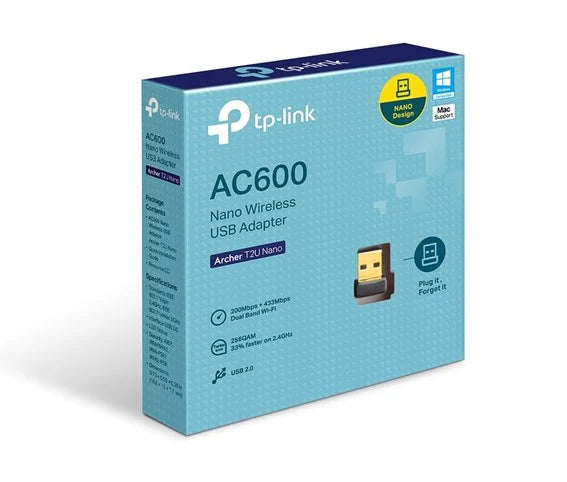 TP-link WiFi USB Adapter AC Dual Band AC600 Archer T2U TP-link WiFi USB Adapter AC Dual Band AC600 Archer T2U